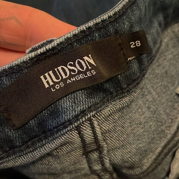 HUDSON JEANS Holly dark wash high waisted flare 28 - Picture 7 of 8